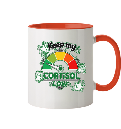 low CORTiSOL - Tasse zweifarbig