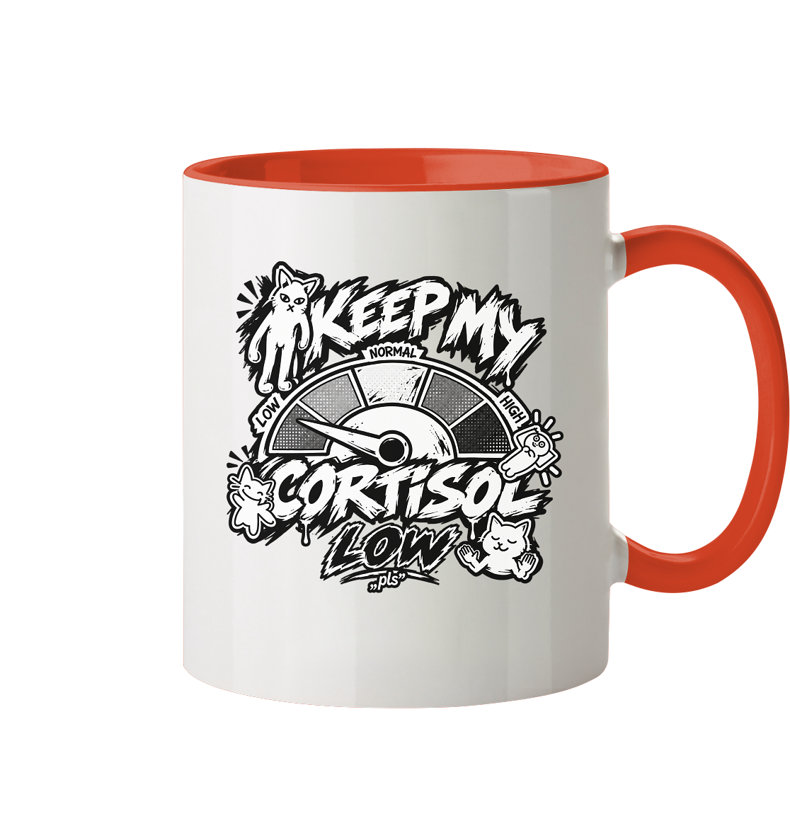 low CORTiSOL - Tasse zweifarbig