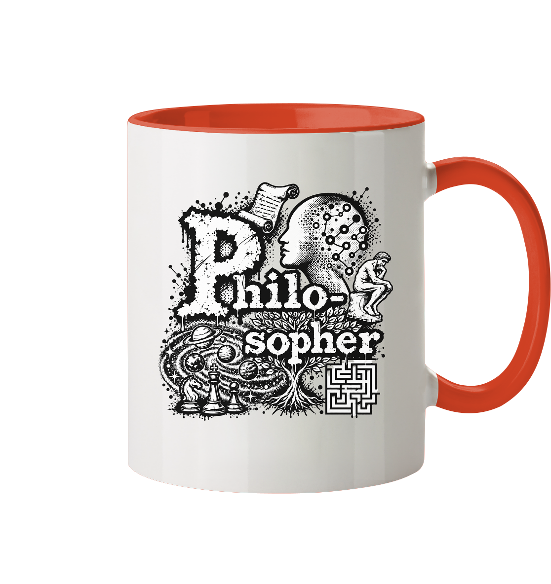 The Philosopher - Tasse zweifarbig