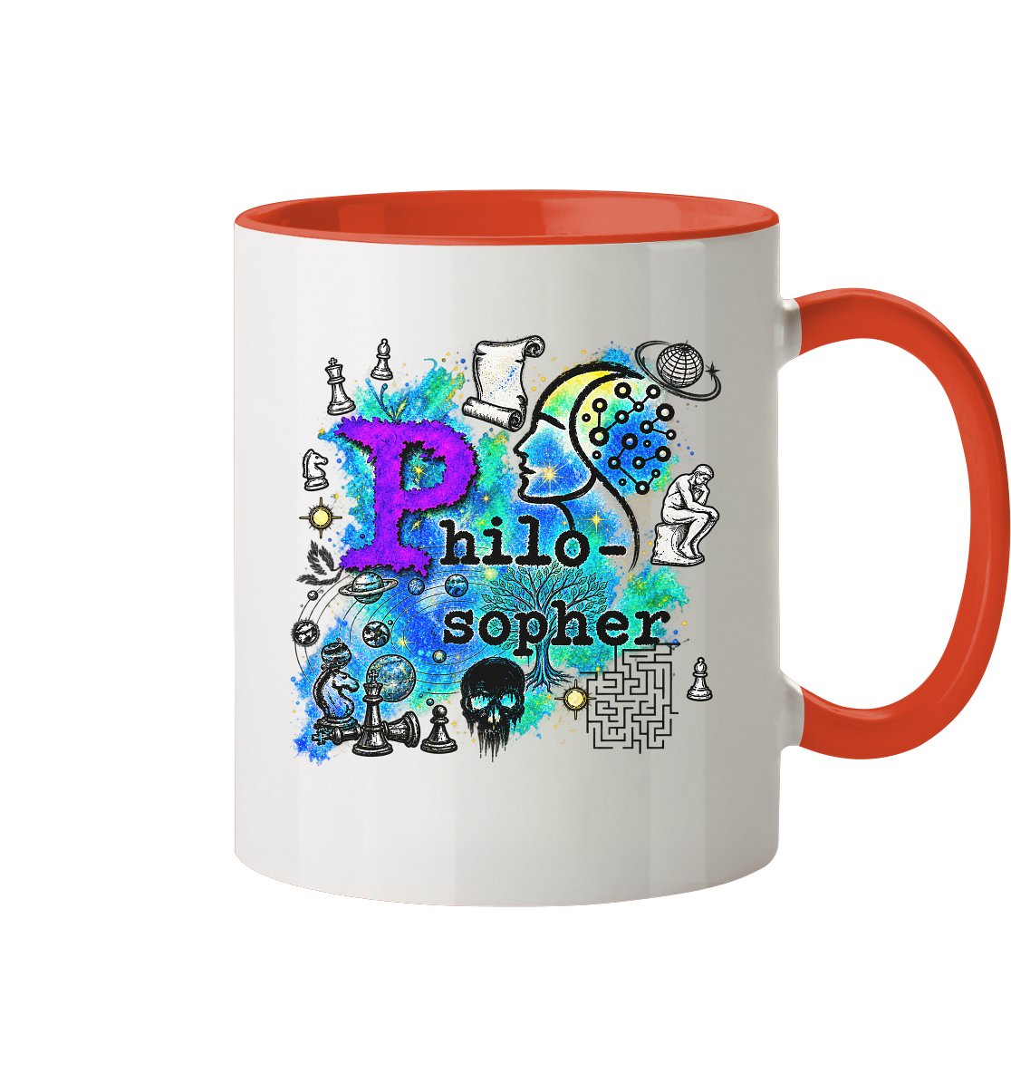 The Philosopher - Tasse zweifarbig