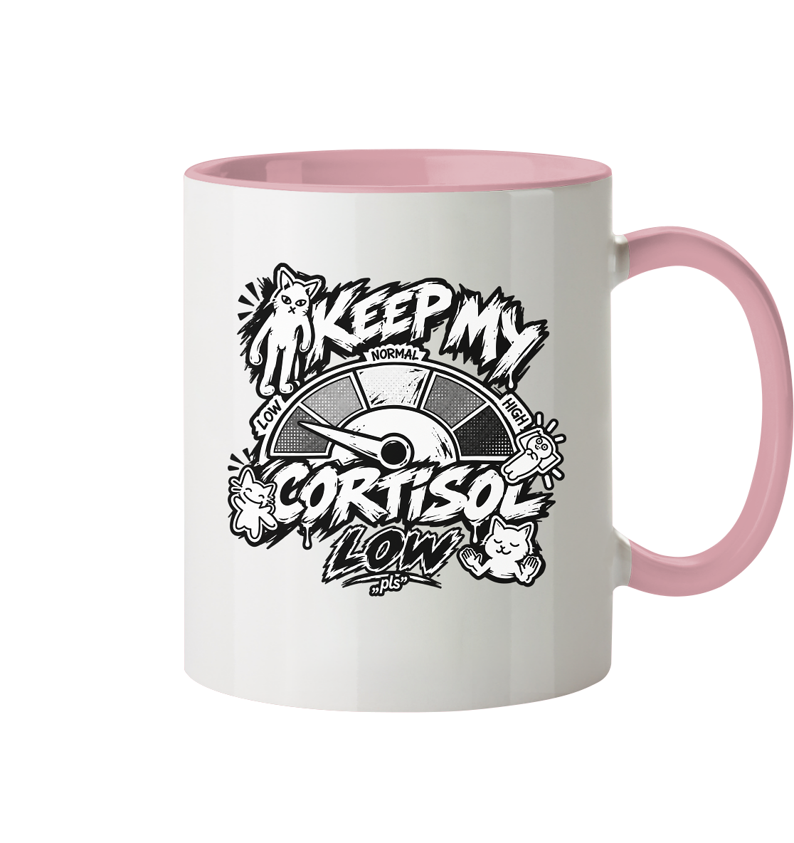 low CORTiSOL - Tasse zweifarbig