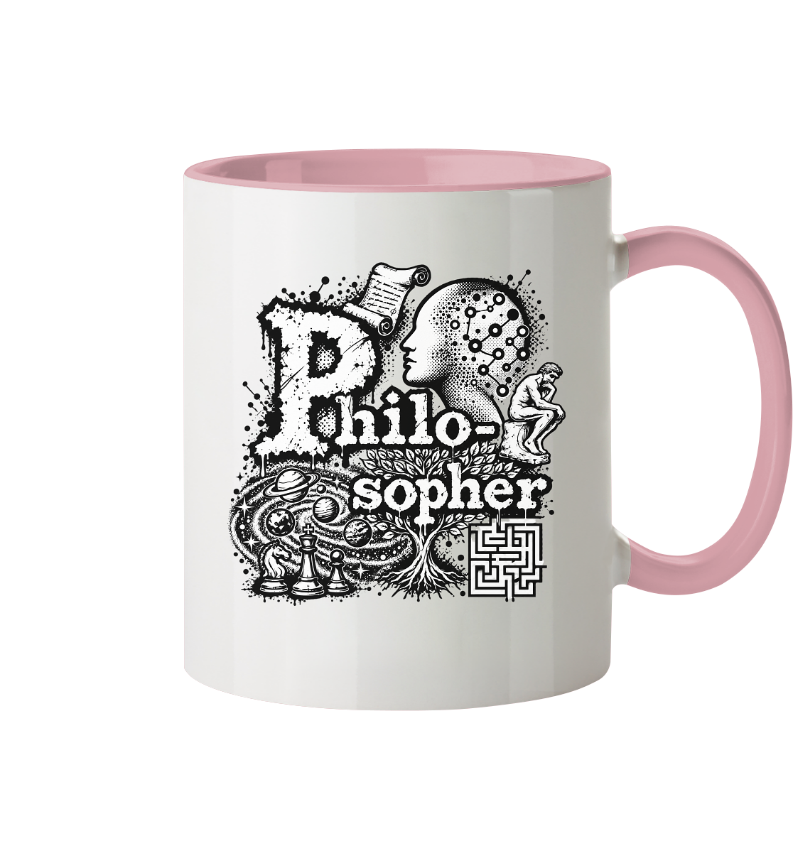 The Philosopher - Tasse zweifarbig