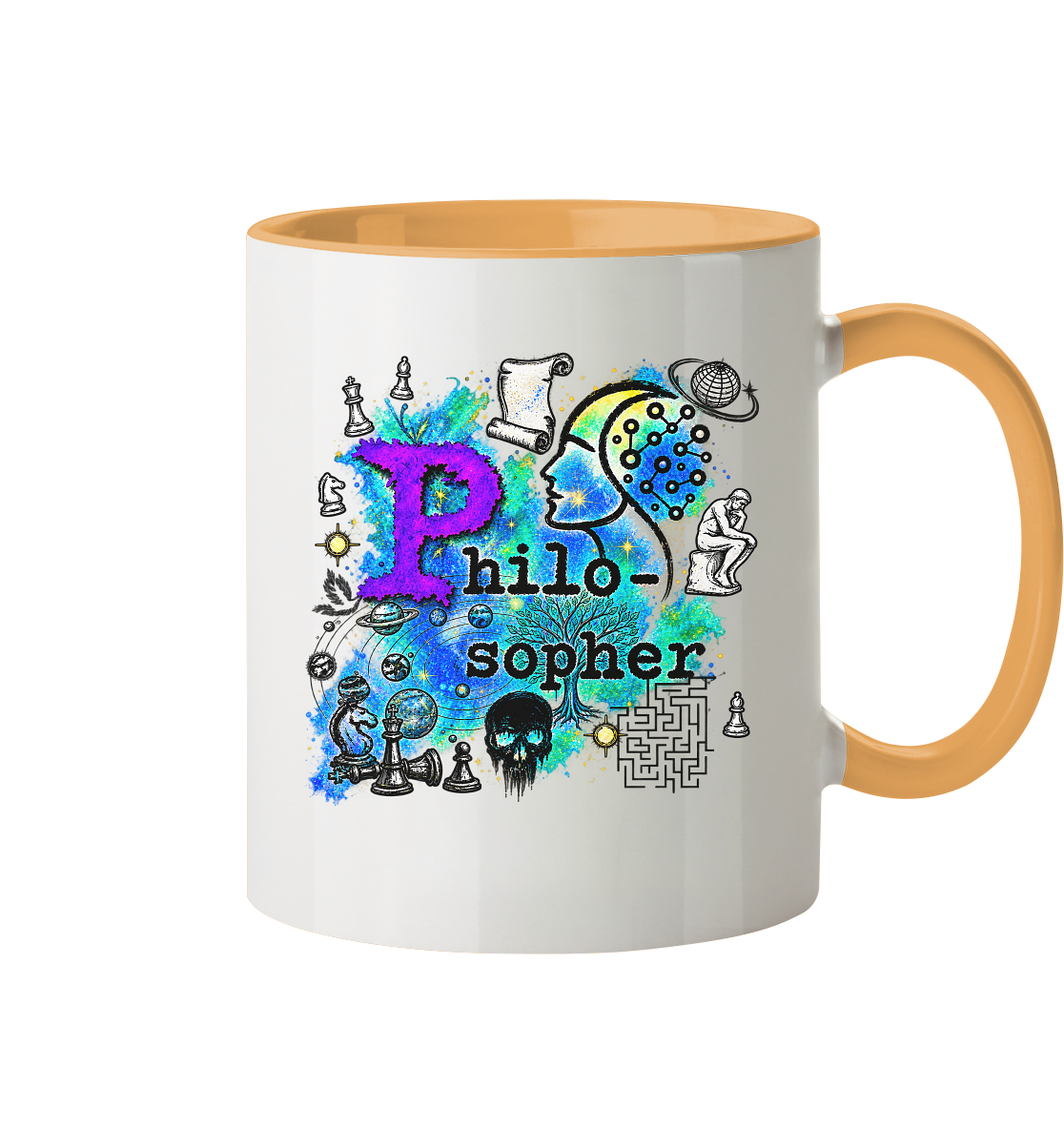 The Philosopher - Tasse zweifarbig