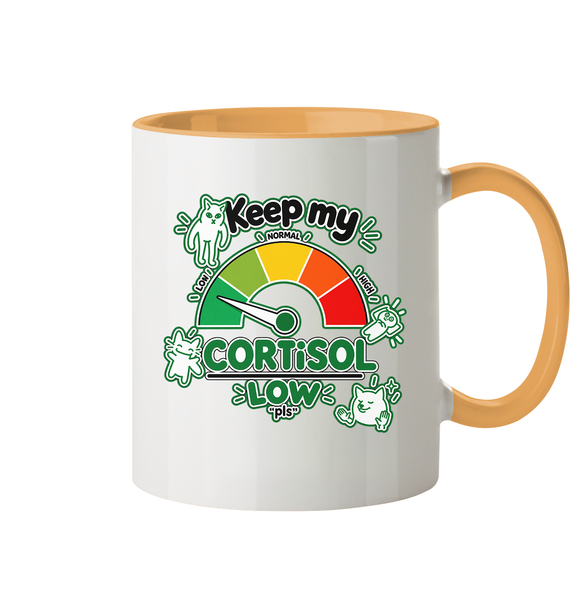 low CORTiSOL - Tasse zweifarbig