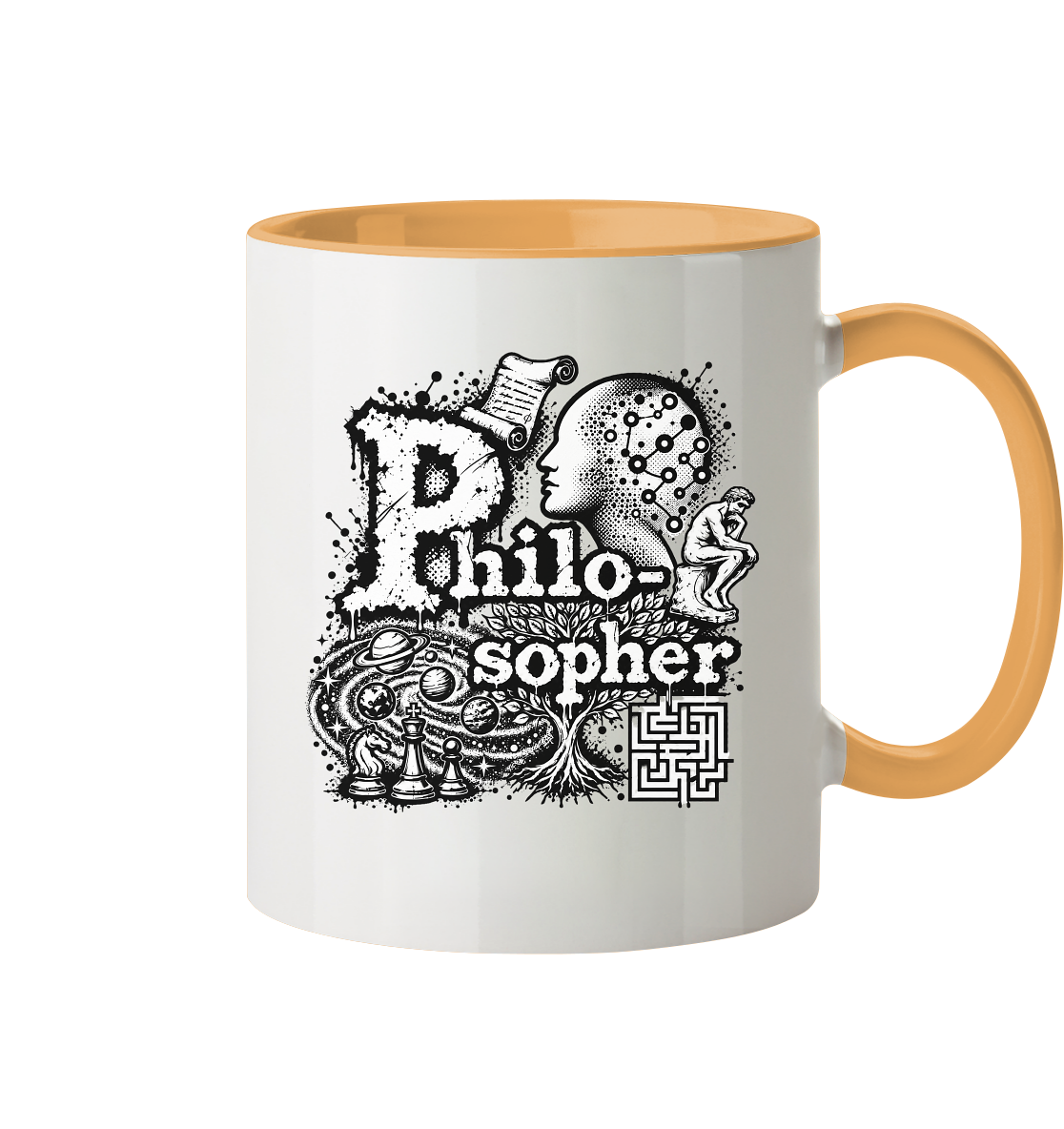 The Philosopher - Tasse zweifarbig