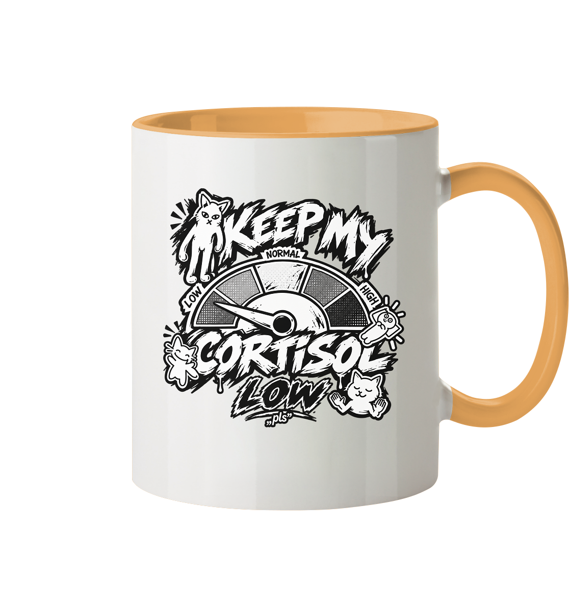 low CORTiSOL - Tasse zweifarbig