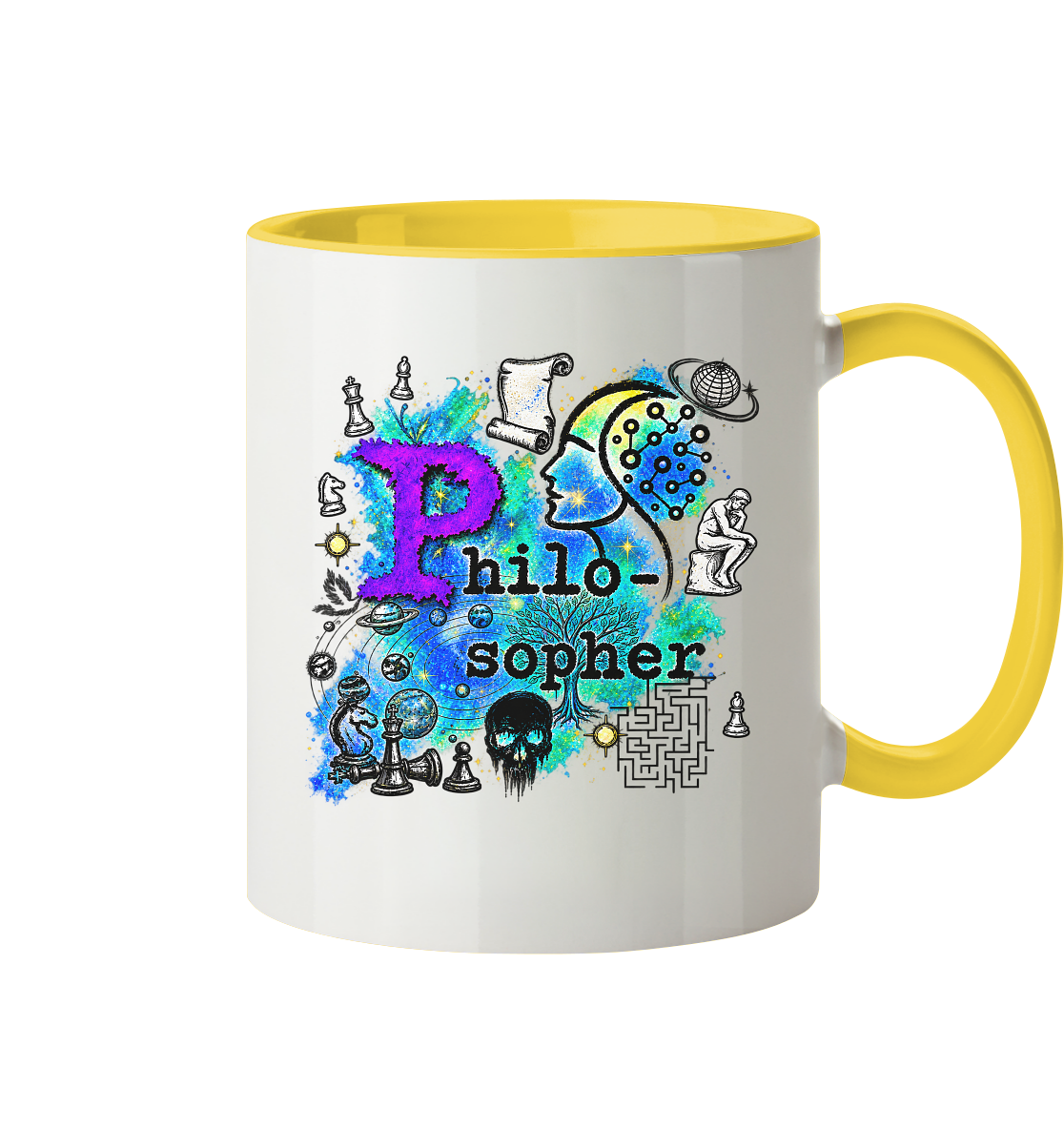 The Philosopher - Tasse zweifarbig