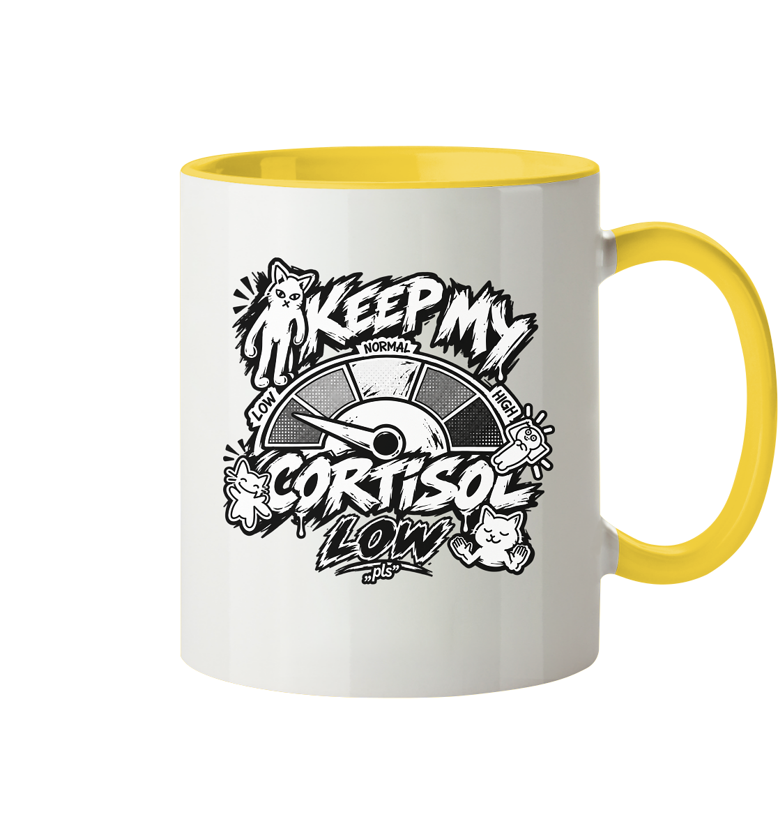 low CORTiSOL - Tasse zweifarbig