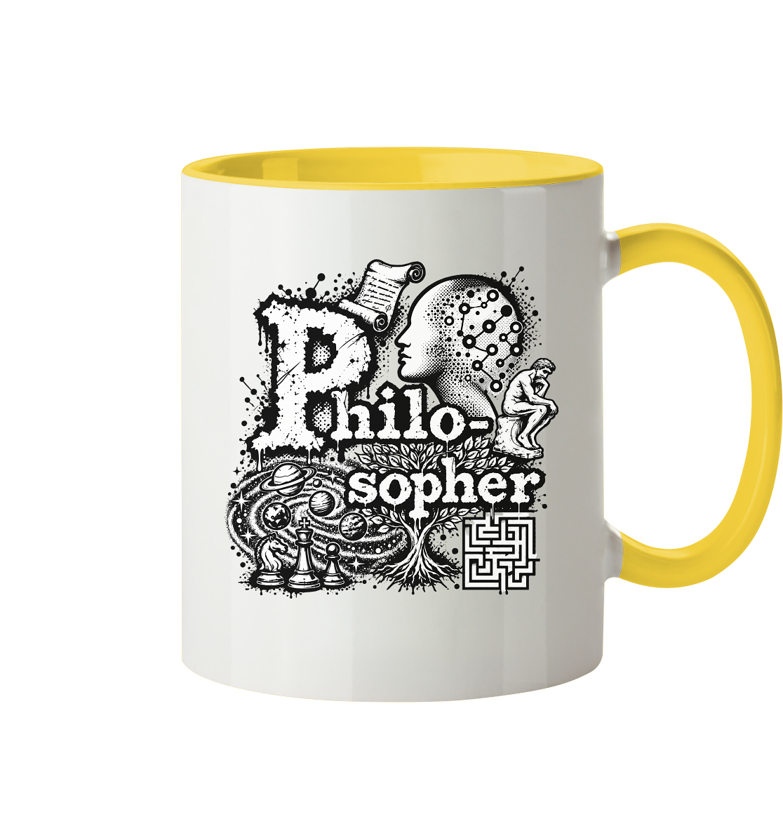 The Philosopher - Tasse zweifarbig