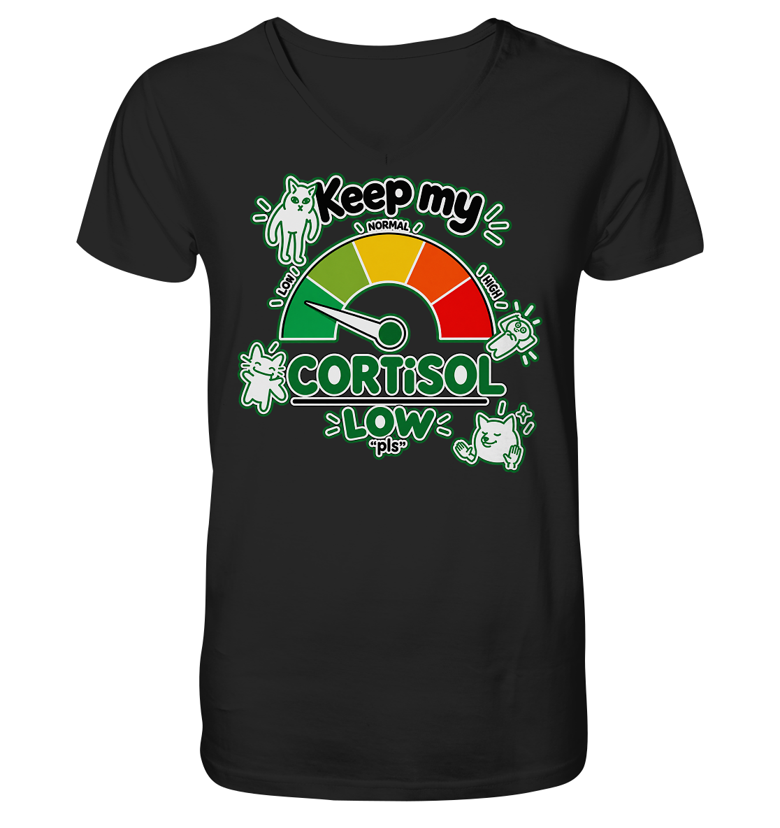 low CORTiSOL - V-Neck Shirt