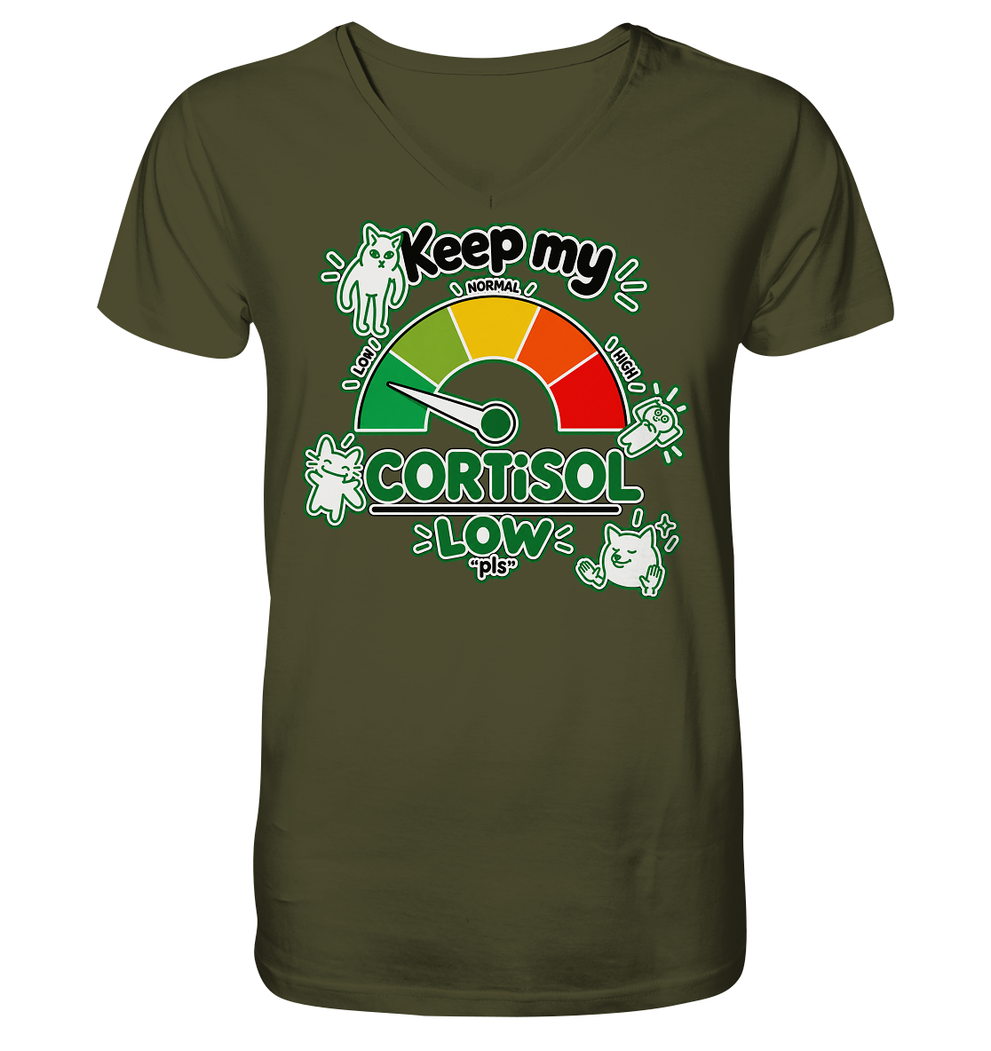 low CORTiSOL - V-Neck Shirt