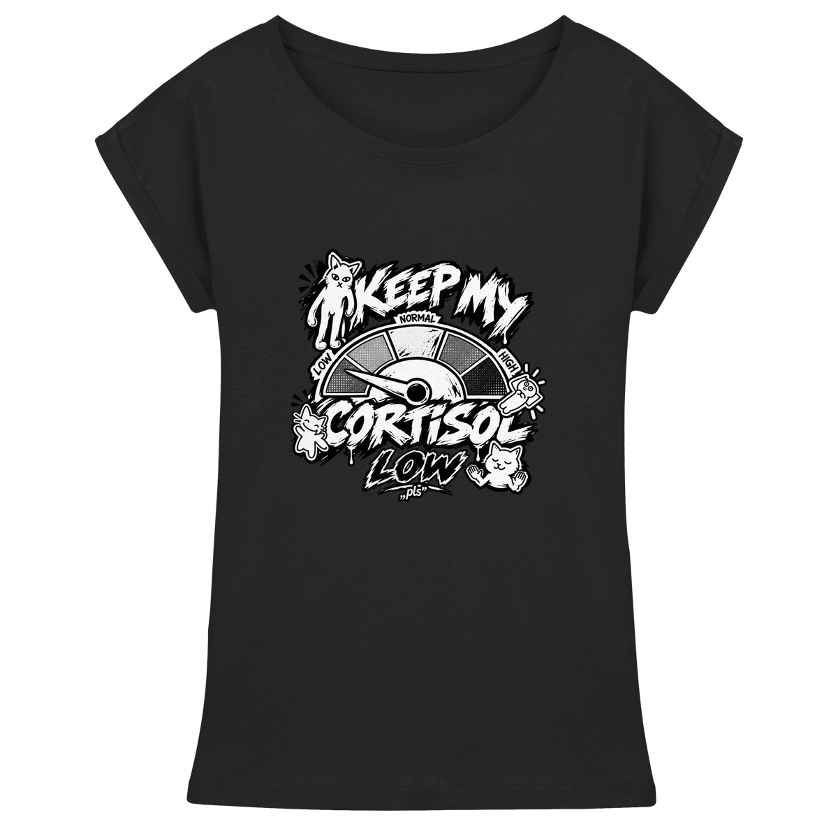 low CORTiSOL - Womens Extended Shoulder T-Shirt
