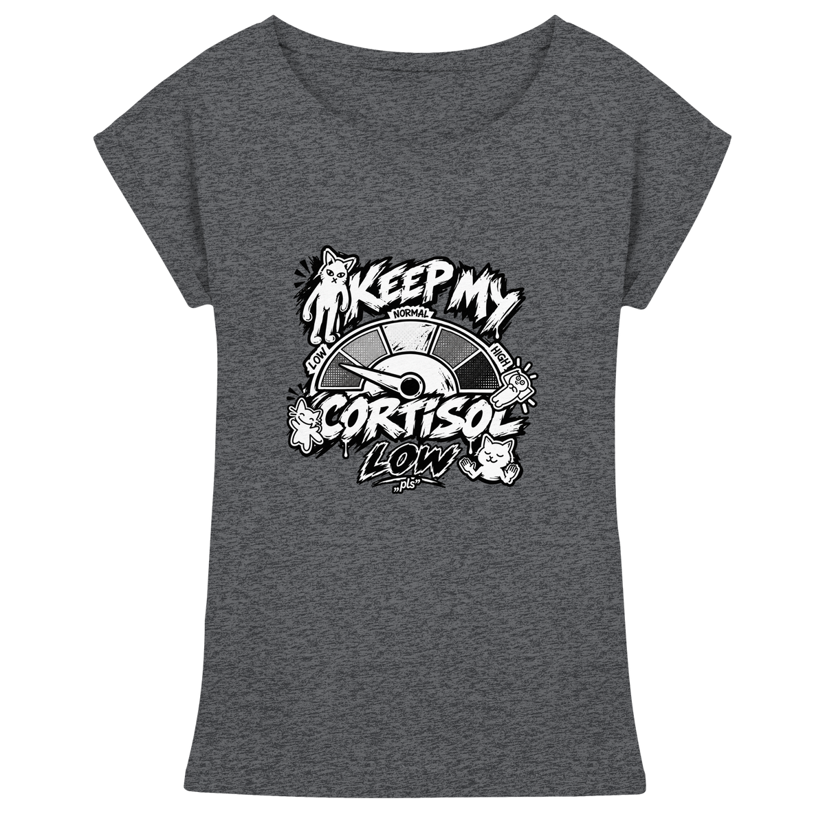 low CORTiSOL - Womens Extended Shoulder T-Shirt