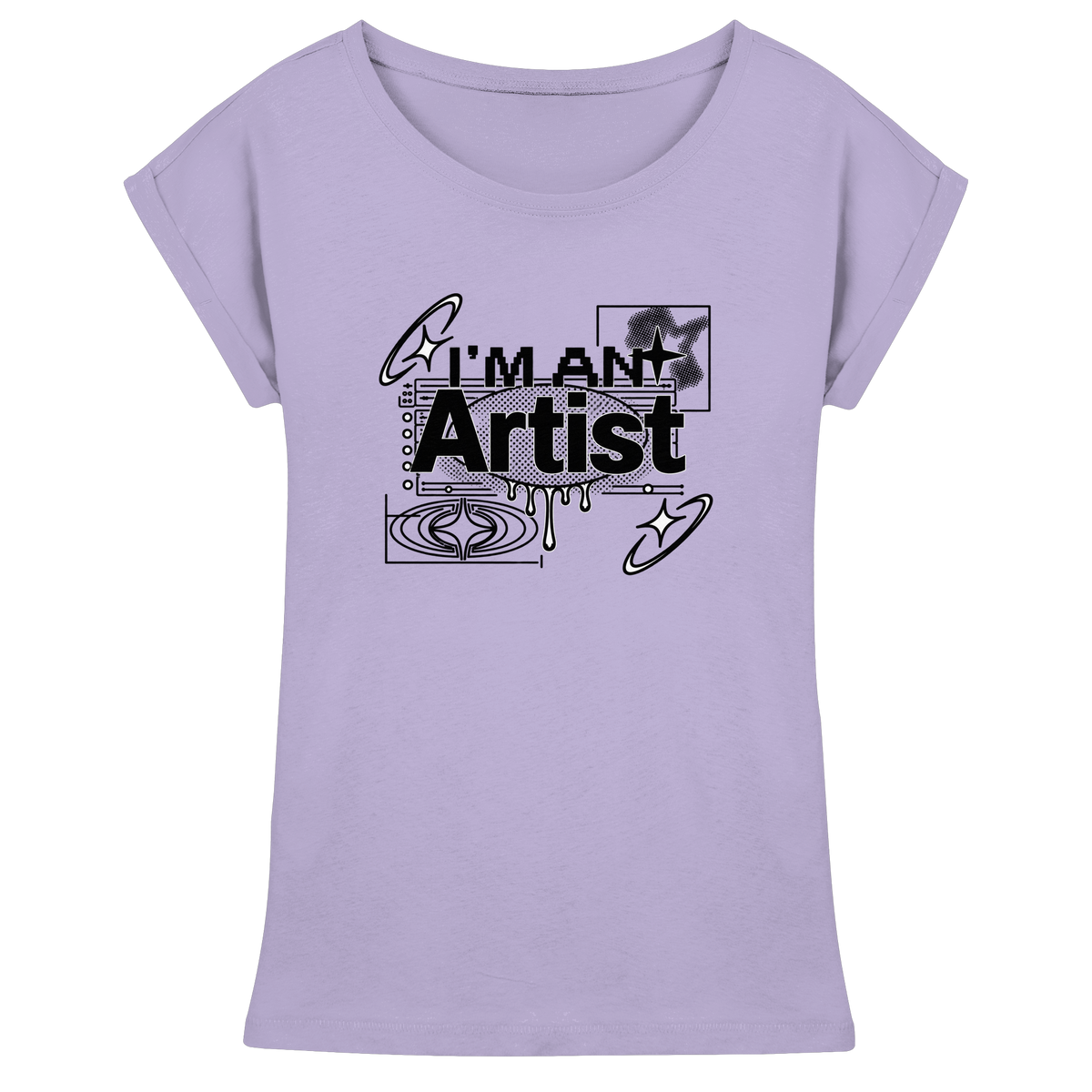 The Artist BASiCS - Womens Extended Shoulder T-Shirt