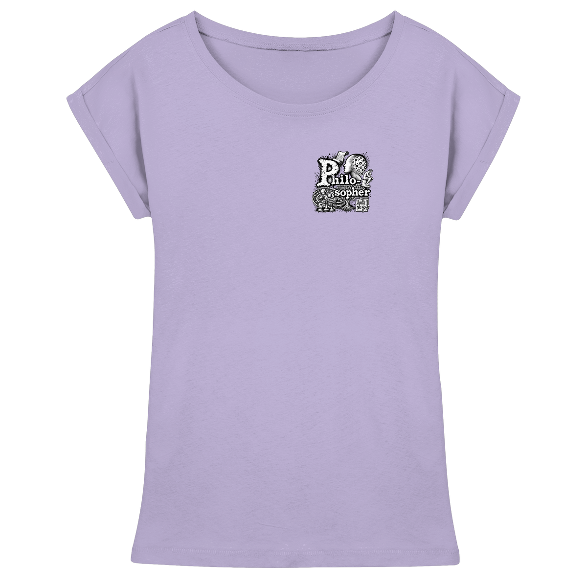 The Philosopher - Womens Extended Shoulder T-Shirt