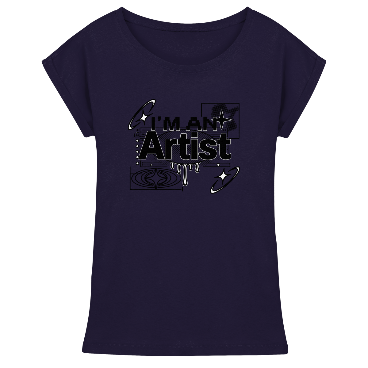 The Artist BASiCS - Womens Extended Shoulder T-Shirt