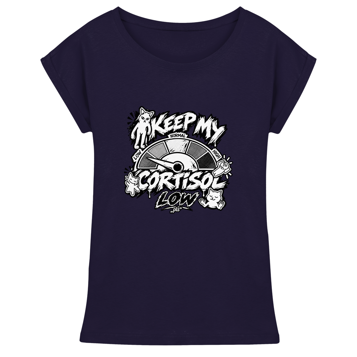 low CORTiSOL - Womens Extended Shoulder T-Shirt