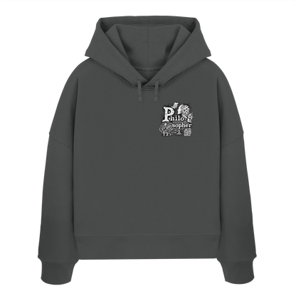 The Philosopher - Womens Organic Boxcut Hoodie