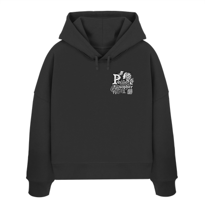 The Philosopher - Womens Organic Boxcut Hoodie