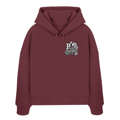 The Philosopher - Womens Organic Boxcut Hoodie