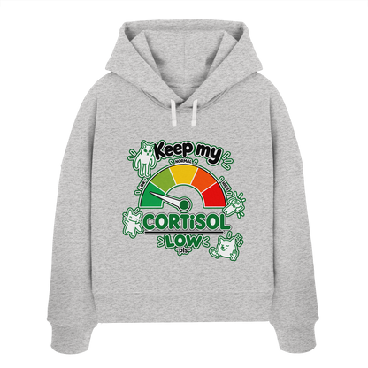 low CORTiSOL - Womens Organic Boxcut Hoodie