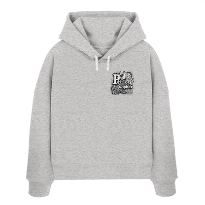 The Philosopher - Womens Organic Boxcut Hoodie
