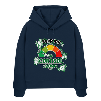 low CORTiSOL - Womens Organic Boxcut Hoodie