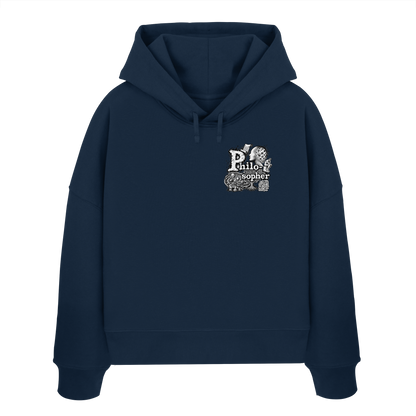 The Philosopher - Womens Organic Boxcut Hoodie