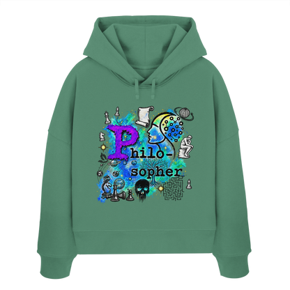 The Philosopher - Womens Organic Boxcut Hoodie