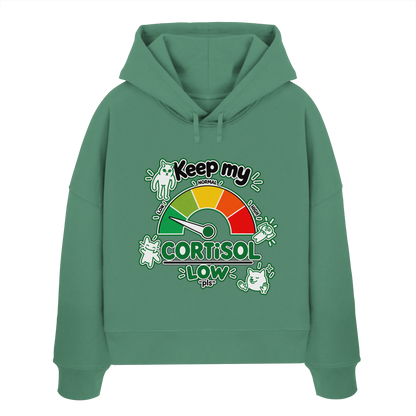 low CORTiSOL - Womens Organic Boxcut Hoodie