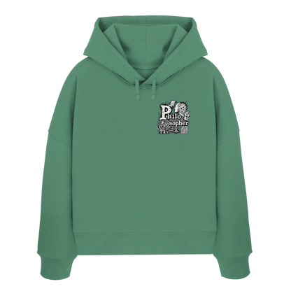 The Philosopher - Womens Organic Boxcut Hoodie