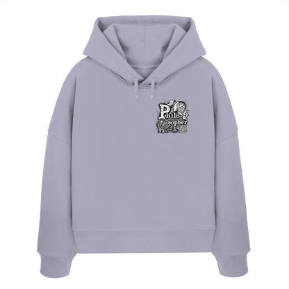 The Philosopher - Womens Organic Boxcut Hoodie