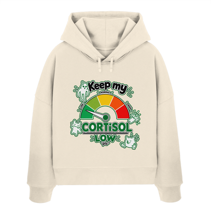 low CORTiSOL - Womens Organic Boxcut Hoodie