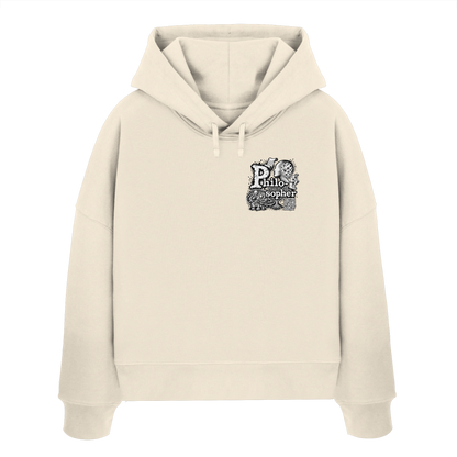 The Philosopher - Womens Organic Boxcut Hoodie