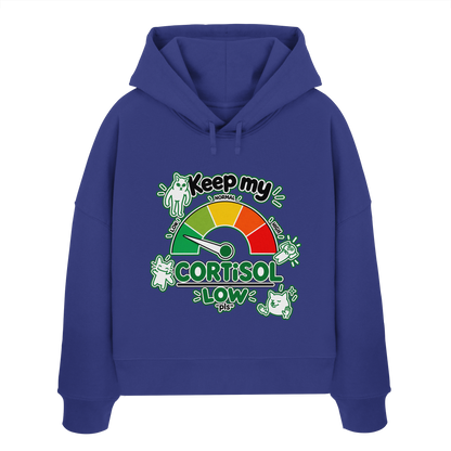 low CORTiSOL - Womens Organic Boxcut Hoodie