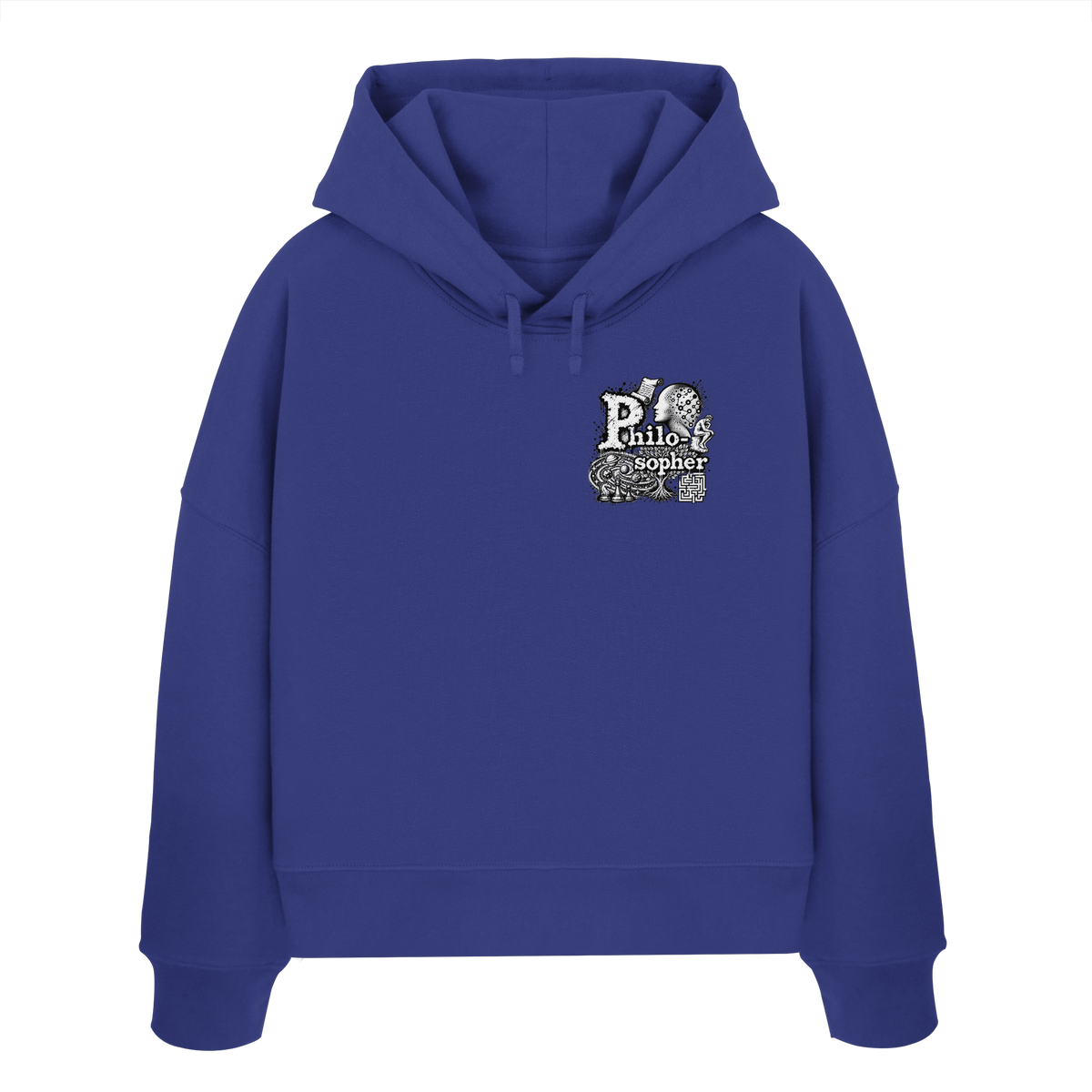 The Philosopher - Womens Organic Boxcut Hoodie