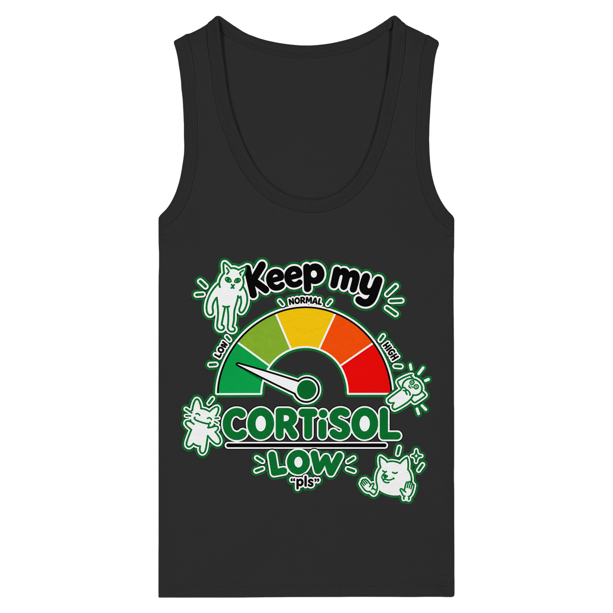 low CORTiSOL - Womens Organic Fitted Tank Top