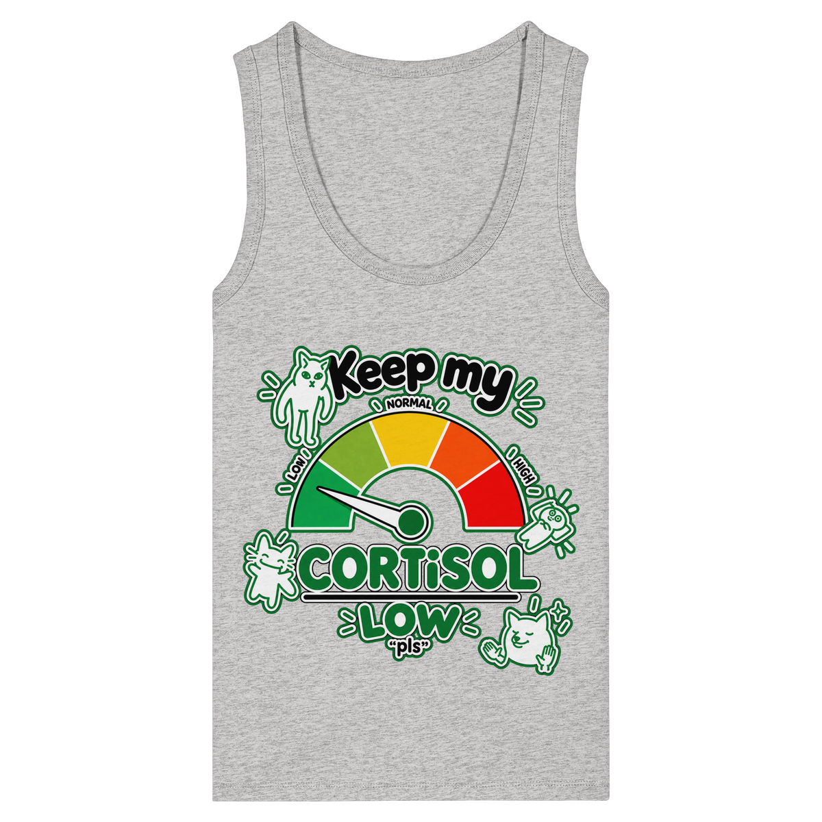 low CORTiSOL - Womens Organic Fitted Tank Top