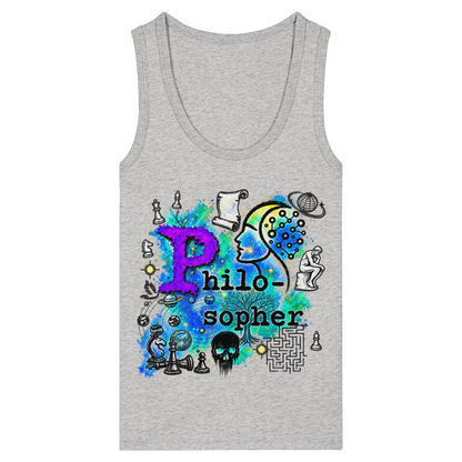 The Philosopher - Womens Organic Fitted Tank Top