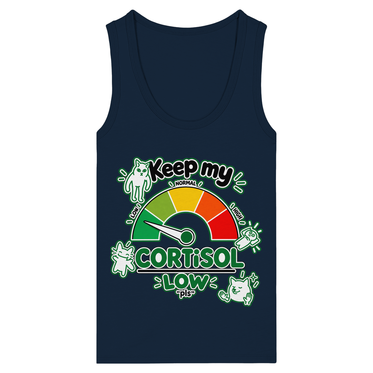 low CORTiSOL - Womens Organic Fitted Tank Top