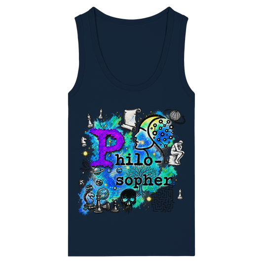 The Philosopher - Womens Organic Fitted Tank Top