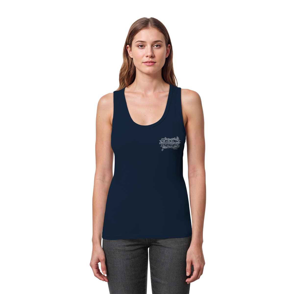 The REAL LOVE BASiCS - Womens Organic Fitted Tank Top