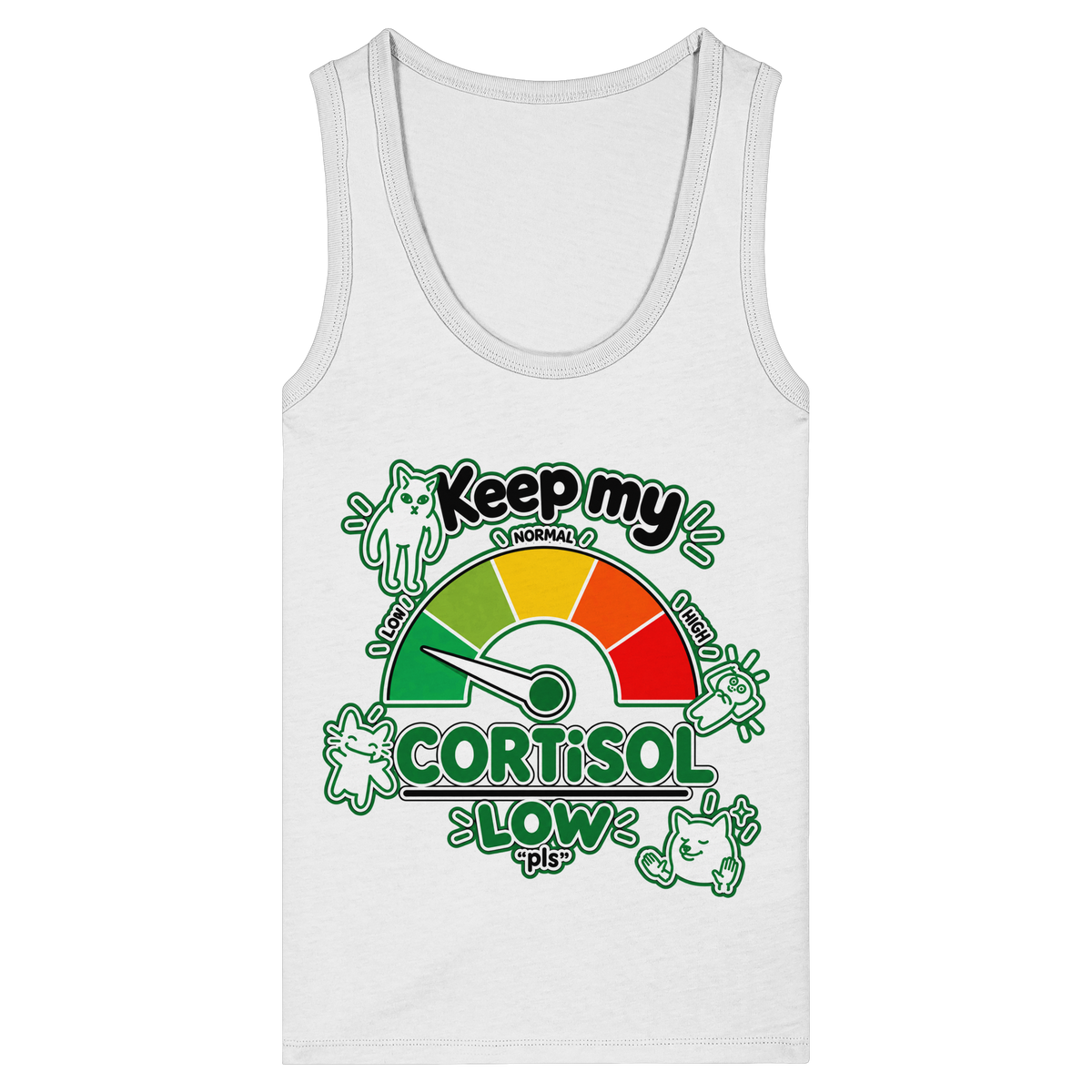 low CORTiSOL - Womens Organic Fitted Tank Top