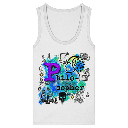 The Philosopher - Womens Organic Fitted Tank Top