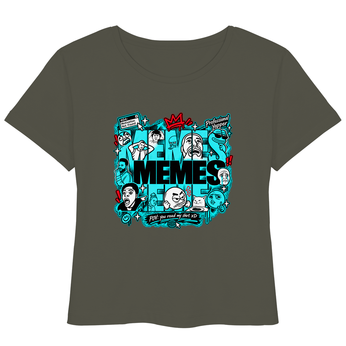 The Meme - Womens Organic Lightweight T-Shirt