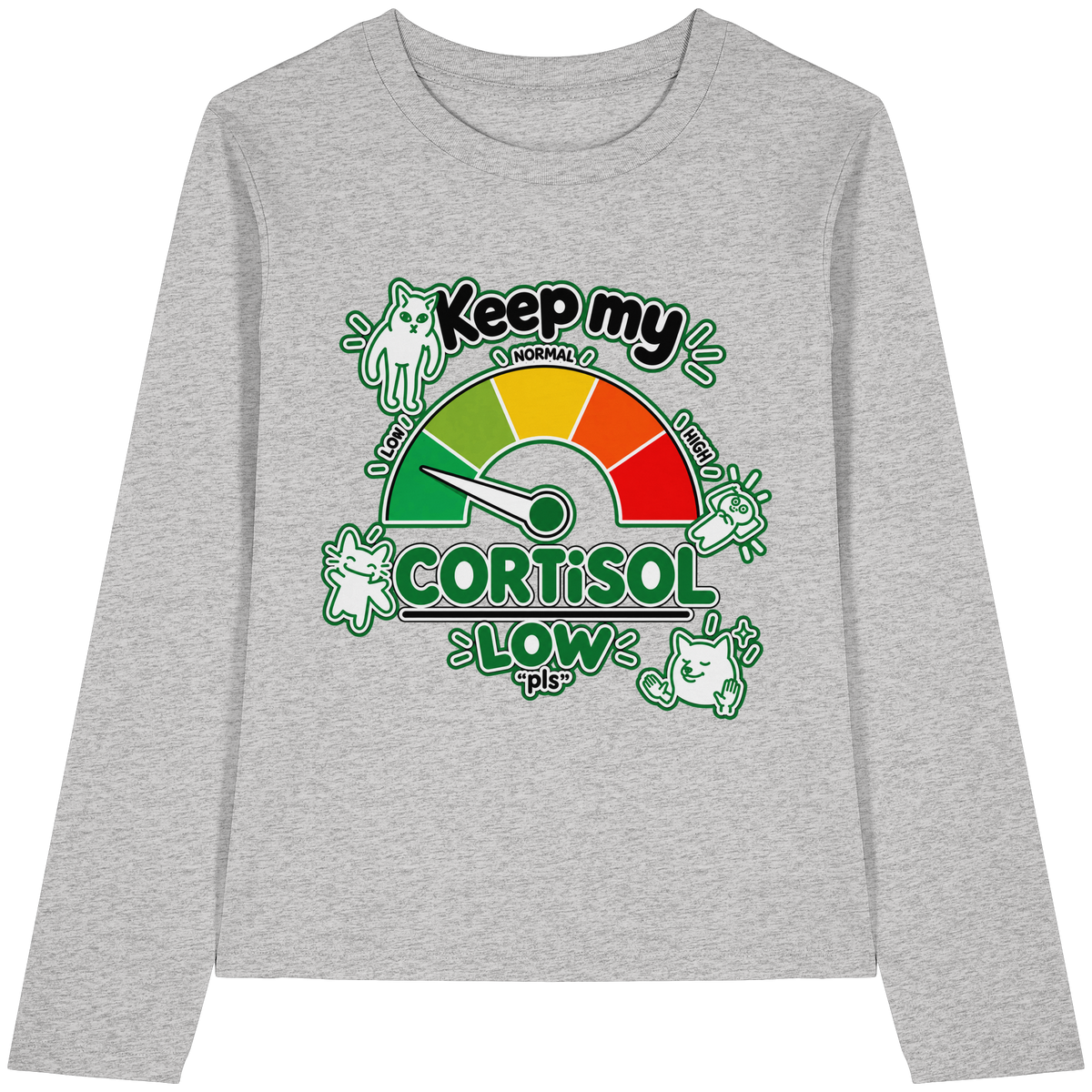 low CORTiSOL - Womens Organic Longsleeve T-Shirt