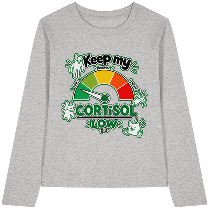 low CORTiSOL - Womens Organic Longsleeve T-Shirt