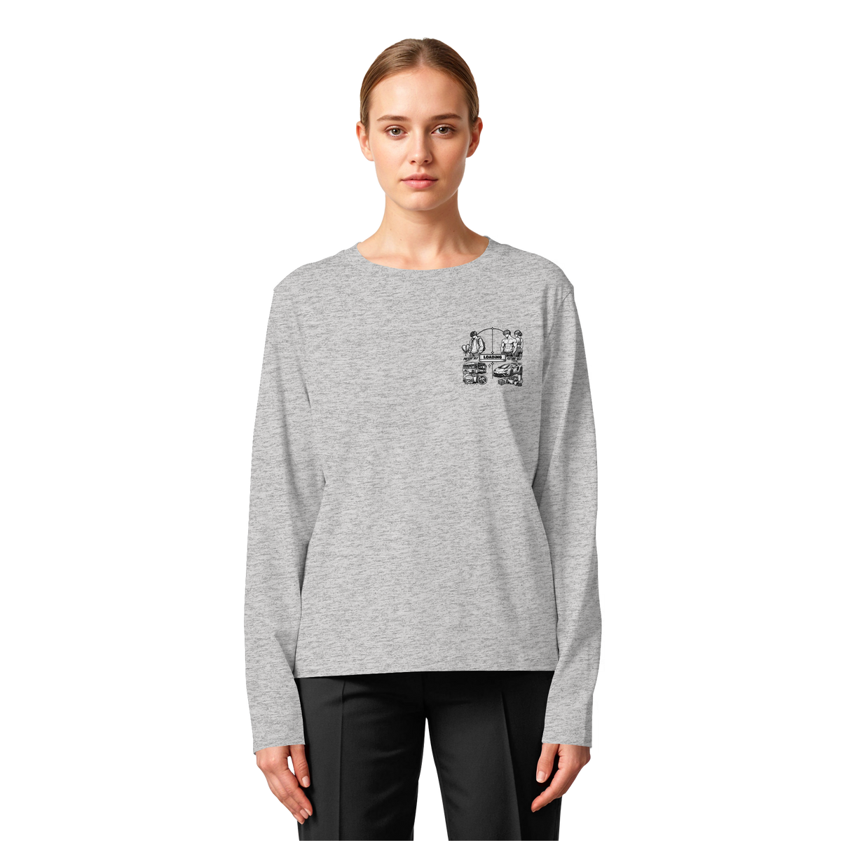 LOADiNG BASiCS - Womens Organic Longsleeve T-Shirt