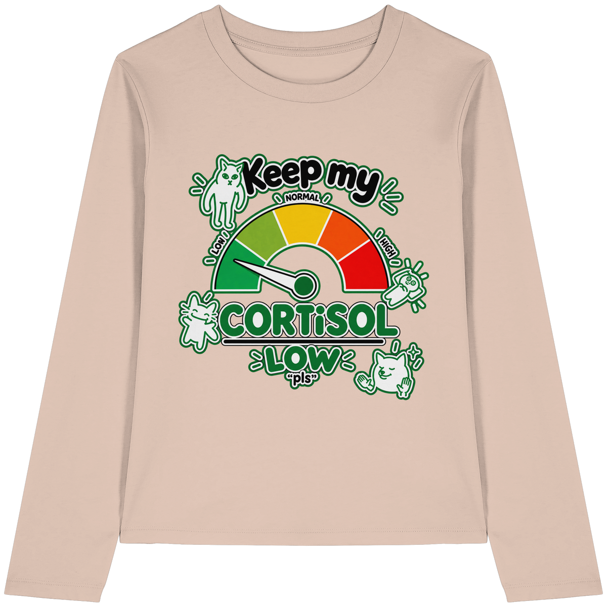 low CORTiSOL - Womens Organic Longsleeve T-Shirt