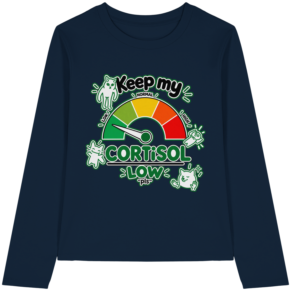low CORTiSOL - Womens Organic Longsleeve T-Shirt